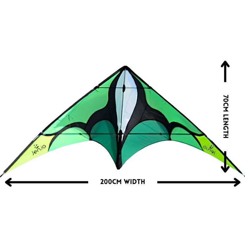 Green Kite Size