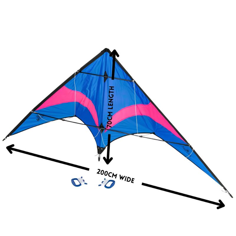 Blue Kite Size