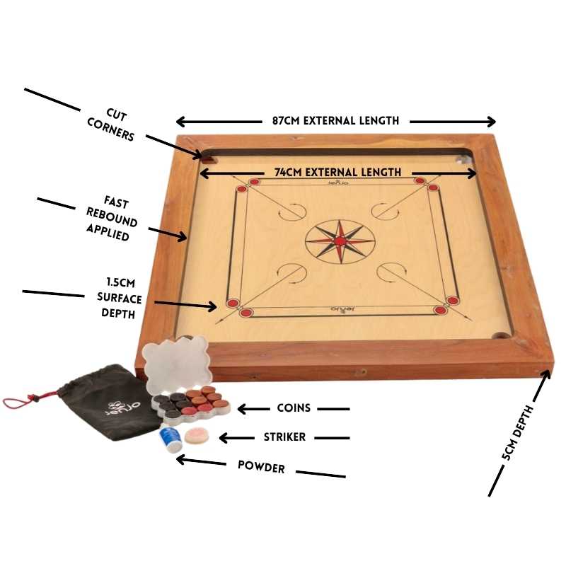 Carrom Championship Size