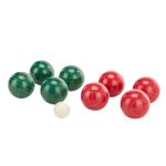 Bocce Resin 2 four red and four green balls with one white ball