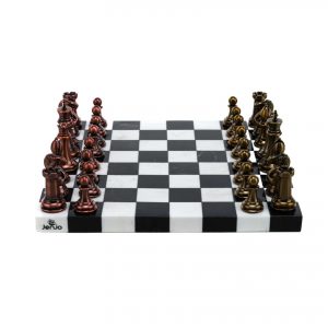 Chess Marble Board with Resin Pieces
