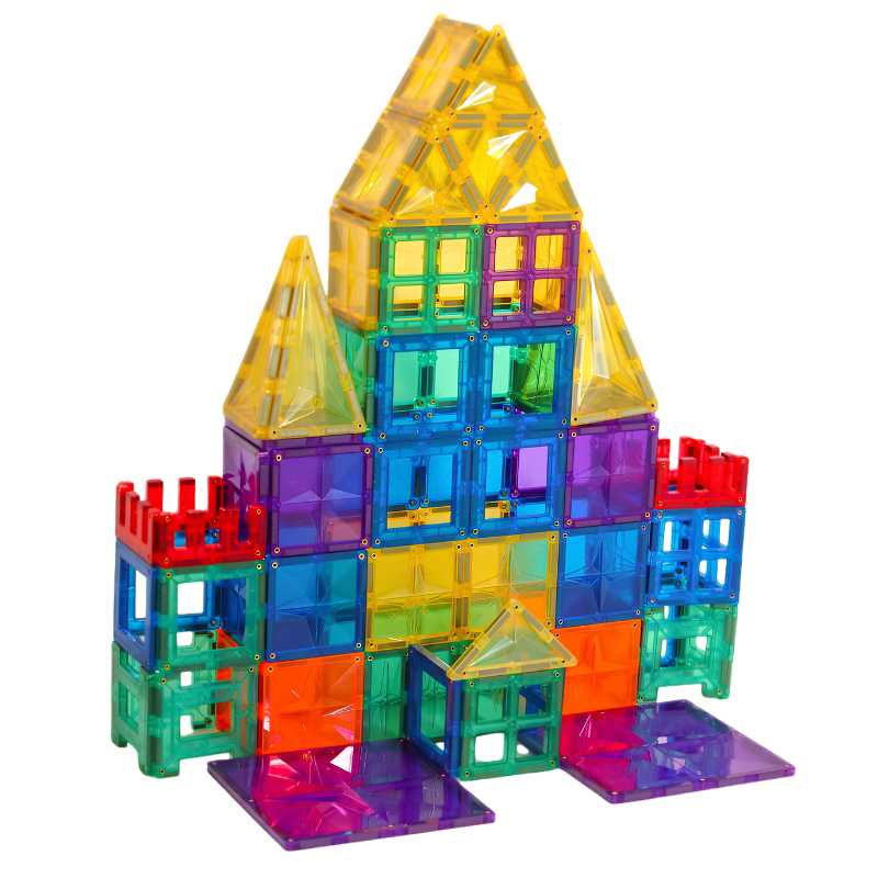 Magnetic Rainbow Tiles 108pcs 2