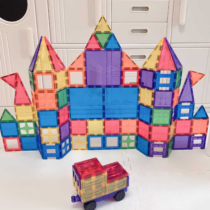 Magnetic Rainbow Tiles 108pcs 1