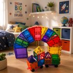 Magnetic 182pcs Rainbow Tiles Lifestyle 1